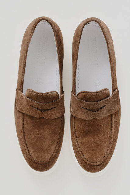 Buty męskie Penny Loafers Brązowe