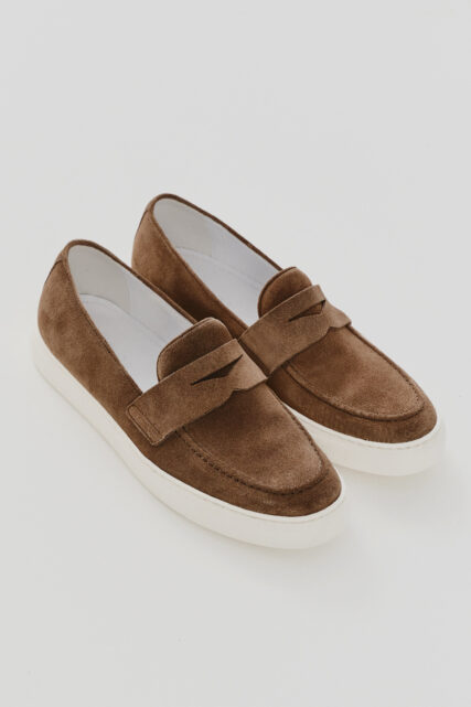 Buty męskie Penny Loafers Brązowe