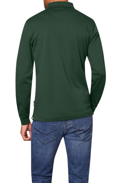 Polo Longsleeve Zielony Pierre Cardin